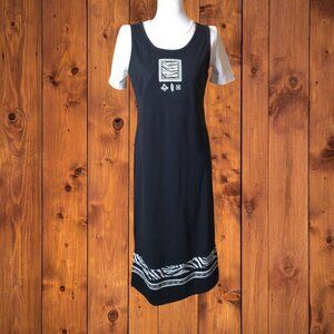 KORET K-WEAR WOMEN'S PETITES SIZE 4 SHORT SLEEVE "LAYERED" JUMPER DRESS VTG NEW